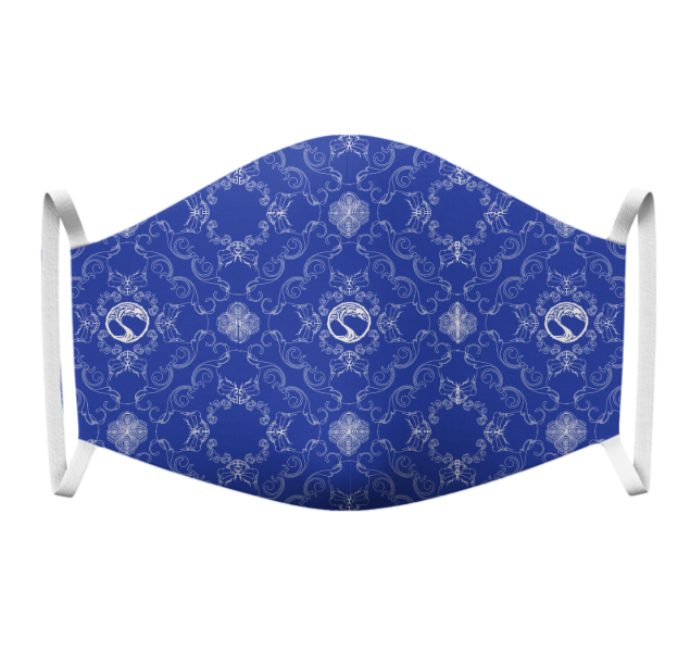 Blue rag mask