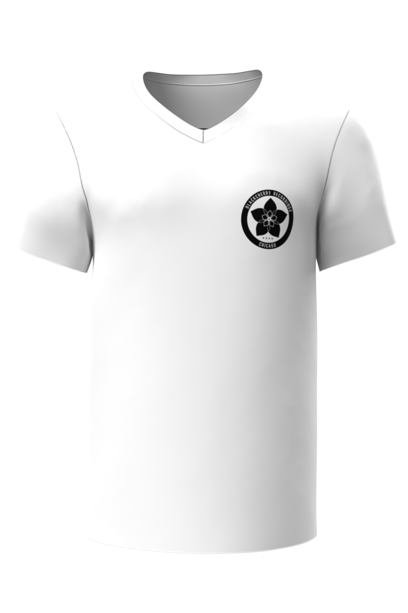 BLACKCHERRY BASIC T  V - NECK WHITE 