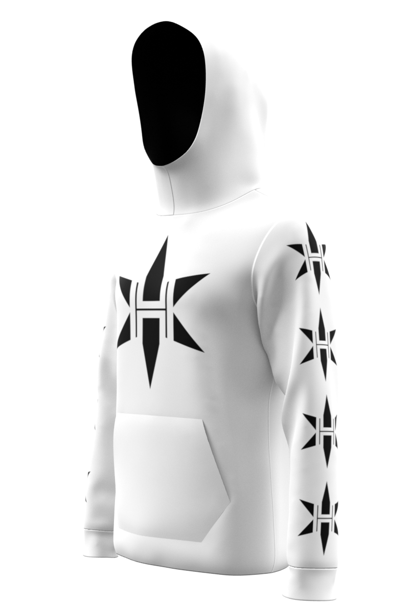 HEATHER HOODIE WHITE 