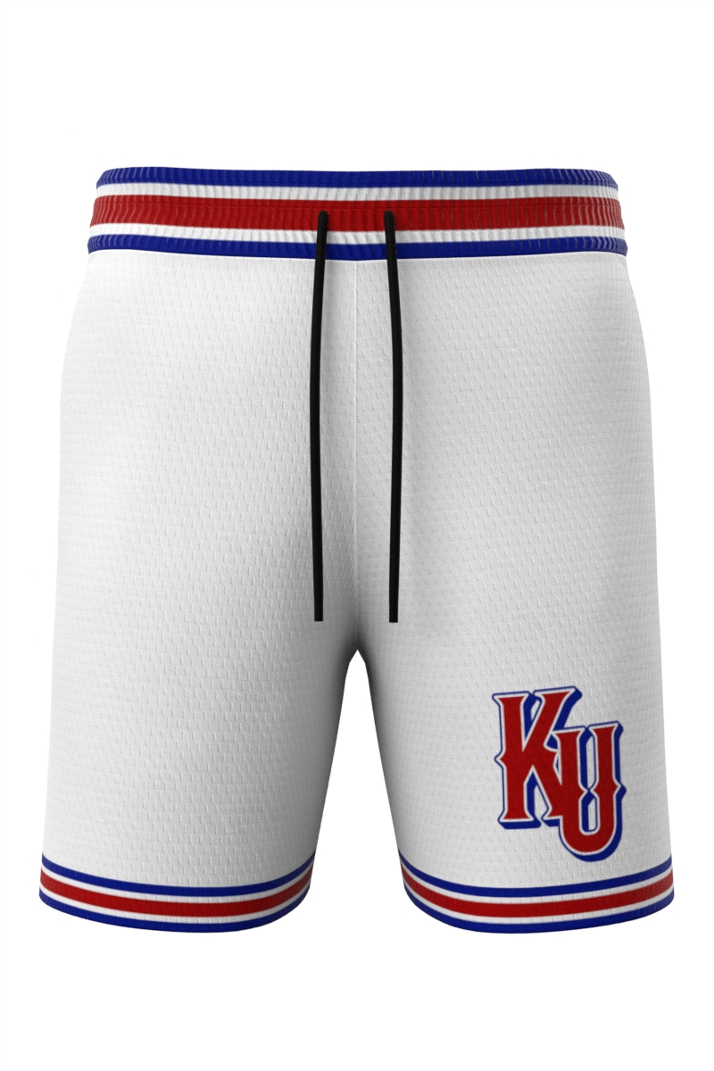 Kansas University White Shorts