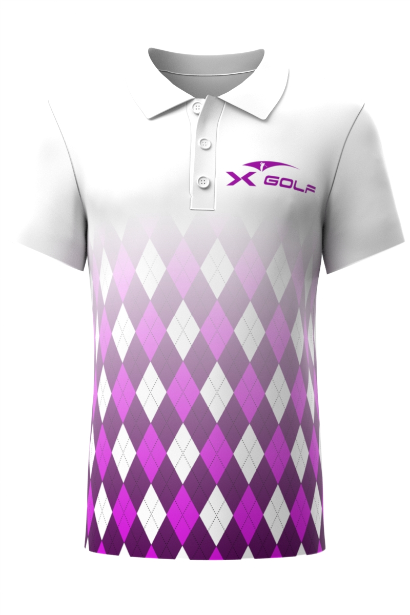 Xgolf Argyle Purple