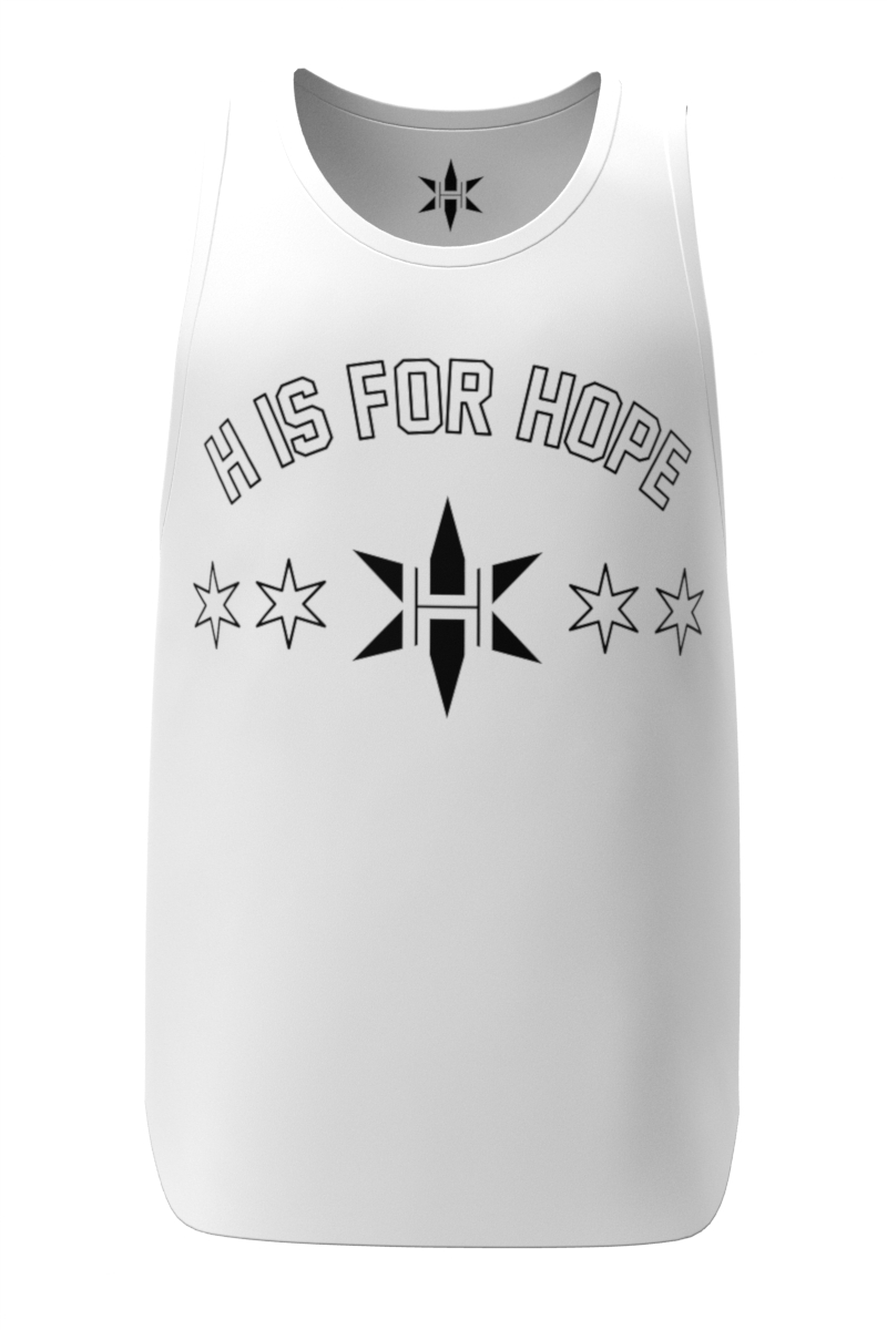 White Running Singlet