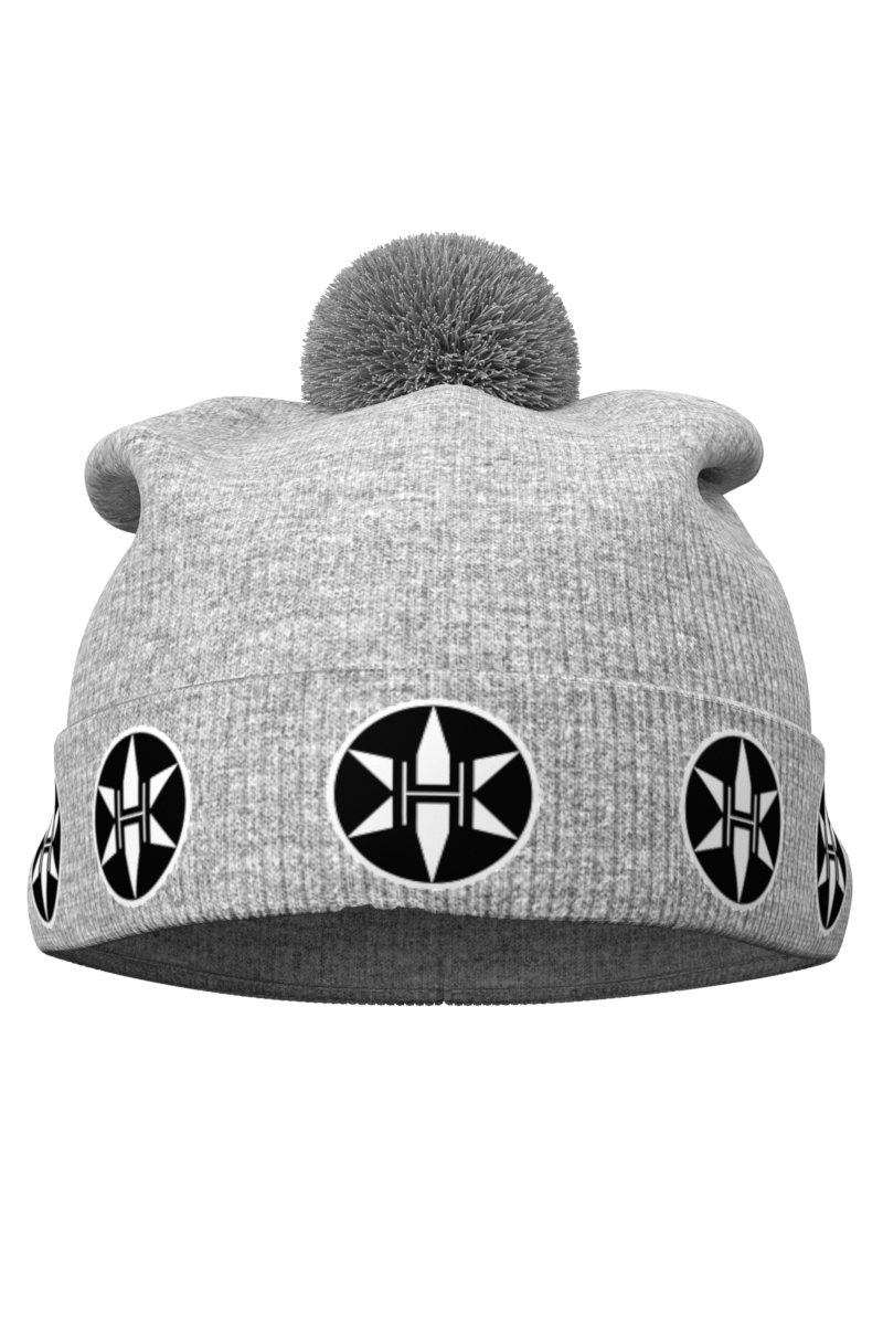 Gray Bobble Hat