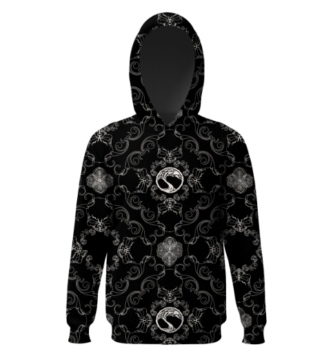 Blk rag hoodie 