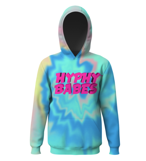 Multi Colored Tie Die Long Sleeve Hoodie